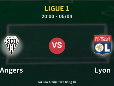 Soi Kèo Angers vs Lyon – 20:00 05/04 | Nhận Định, Dự Đoán Tỷ Số
