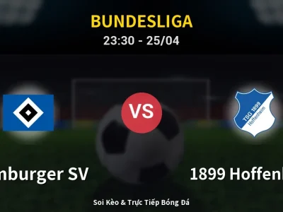 Soi Kèo Hamburger SV vs 1899 Hoffenheim – 23:30 25/04 | Nhận Định, Dự Đoán Tỷ Số