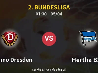 Kết Quả: Dynamo Dresden 0-1 Hertha BSC – Highlight & Bàn Thắng | 2. Bundesliga