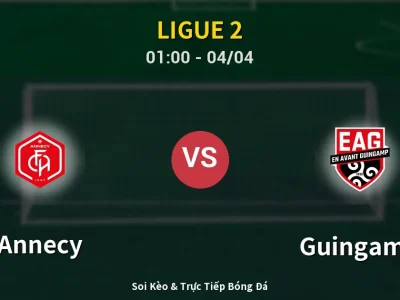 Kết Quả: Annecy 1-0 Guingamp – Highlight & Bàn Thắng | Ligue 2