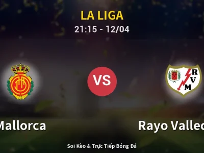Soi Kèo Mallorca vs Rayo Vallecano – 21:15 12/04 | Nhận Định, Dự Đoán Tỷ Số
