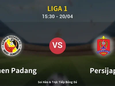 Kết Quả: Semen Padang 0-2 Persijap – Highlight & Bàn Thắng | Liga 1