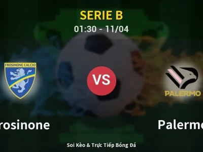 🔴 Trực Tiếp: Frosinone 0-0 Palermo – Link Xem Serie B (Full HD)