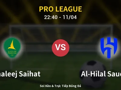 Soi Kèo Al Khaleej Saihat vs Al-Hilal Saudi FC – 22:40 11/04 | Nhận Định, Dự Đoán Tỷ Số