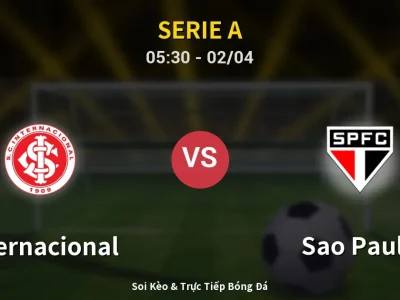 Kết Quả: Internacional 1-1 Sao Paulo – Highlight & Bàn Thắng | Serie A