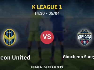 Soi Kèo Incheon United vs Gimcheon Sangmu FC – 14:30 05/04 | Nhận Định, Dự Đoán Tỷ Số