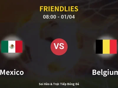 Kết Quả: Mexico 1-1 Belgium – Highlight & Bàn Thắng | Friendlies