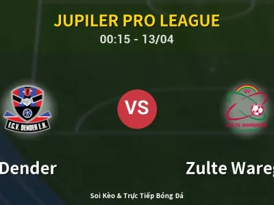 Kết Quả: Dender 1-2 Zulte Waregem – Highlight & Bàn Thắng | Jupiler Pro League