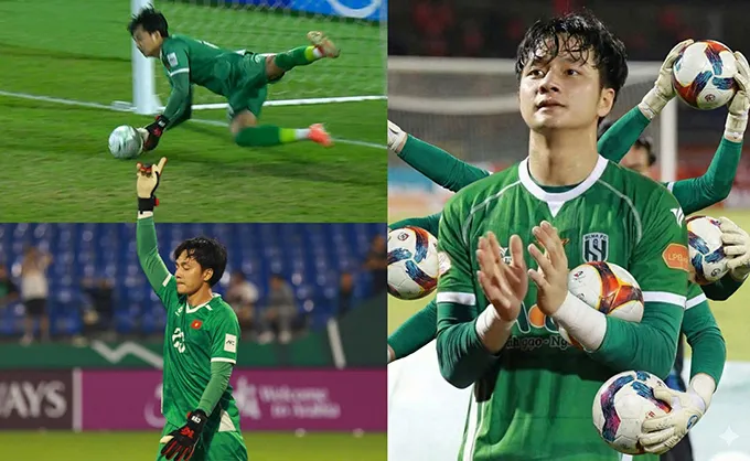 Văn Bình bỗng nổi lên sau khi giúp U23 Việt Nam thắng U23 Hàn Quốc sau loạt luân lưu 