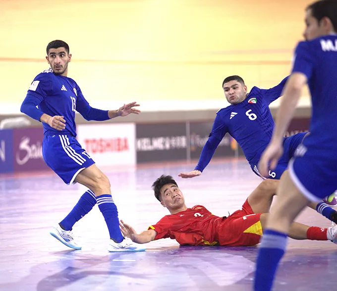 Dù khiến ĐT futsal Việt Nam phải "ngã" trước nhưng chung cuộc, Kuwait lại trắng tay. Ảnh: Phan Hồng