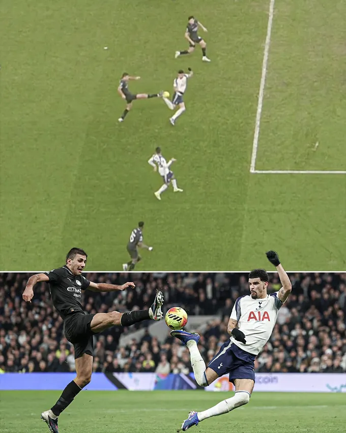 Pha ghi bàn kiểu bọ cạp của Solanke giúp Tottenham giữ lại 1 điểm