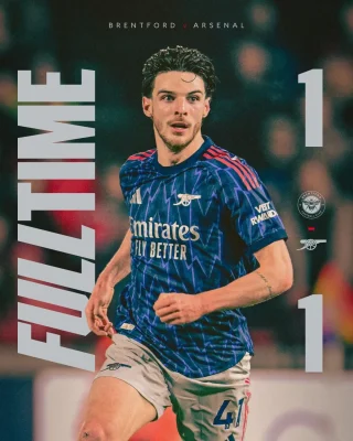 Arsenal Hòa Đáng Tiếc Trước Brentford: Pháo Thủ Bỏ Lỡ Cơ Hội Vươn Lên Đầu Bảng 1