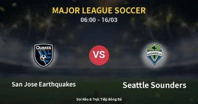San Jose Earthquakes vs Seattle Sounders 16/03