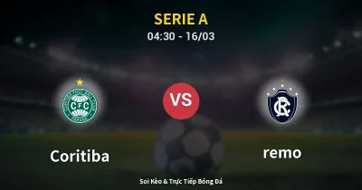 Coritiba vs remo 16/03