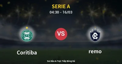 Coritiba vs remo 16/03