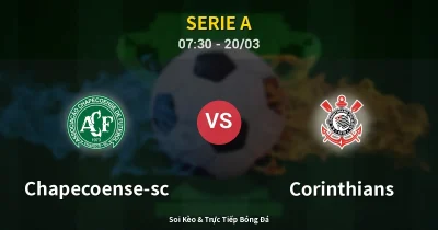 Chapecoense-sc vs Corinthians 20/03