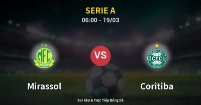 Mirassol vs Coritiba 19/03