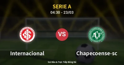 Internacional vs Chapecoense-sc 23/03