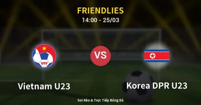 Vietnam U23 vs Korea DPR U23 25/03